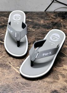 Par-X Gray Flip Flops Size 6