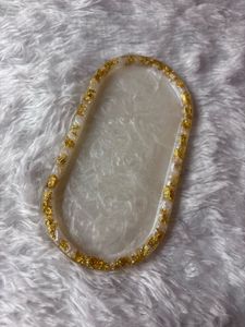 Gold Flake Resin Tray