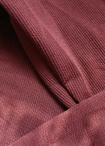 Brown Ribbed Long Sleeve Top