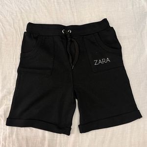 black shorts