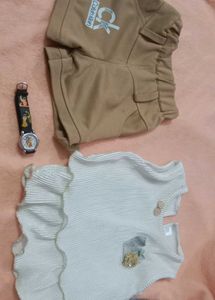 Baby Girl Cloth With Watch