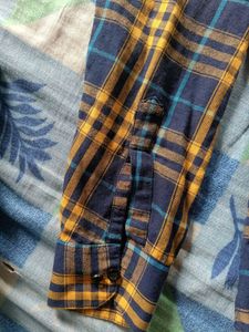 AP Casual Shirt - Blue &amp; Yellow Plaid
