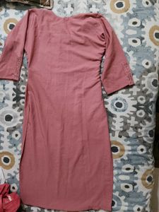 Pink Embellished Kurta