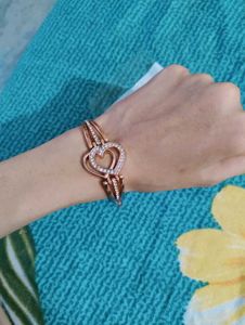 Heart Bangle Bracelet