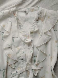 Floral Ruffle Blouse