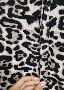 Sleeveless Animal Print Top