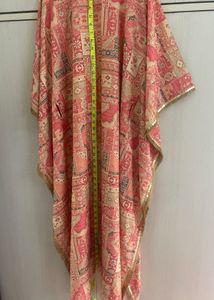 Ethnic Kaftan Kurta Set With Plazzo & Sequin Belt