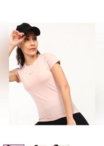NIKE Women Solid Round Neck RedT-Shirt