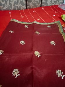 Maroon Brasso Saree