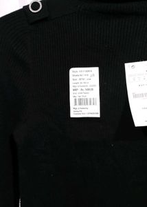 Black Turtleneck Top
