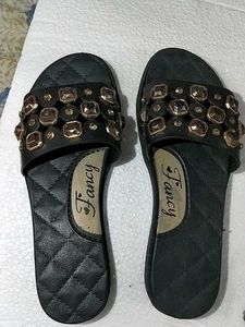 Fancy Black Slipper