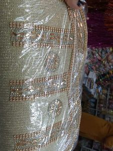 Gold Beaded Clutch