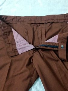 Brown Casual Pants