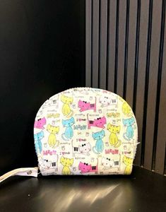 Cute Cat Print Mini Coin Purse / Pouch