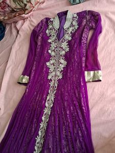 Gown Long With Stone Work