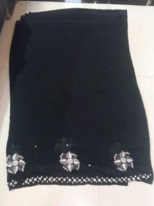 Moti Work Saree Without Blouse