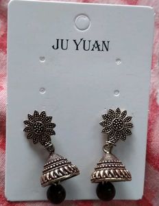 Flower Jhumka Earrings