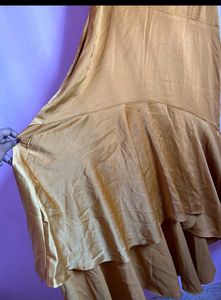 3XL Mustard Partywear Maxi Dress