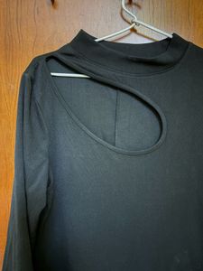 Chic Black Cutout Dress