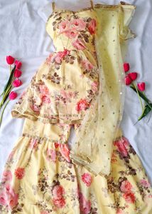 Floral Sharara Suit Set