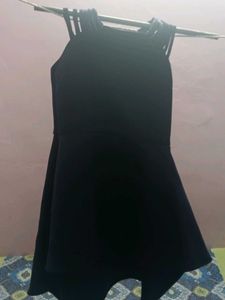 Navy Blue Peplum Dress