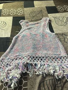 Boho Fringe Sweater Vest
