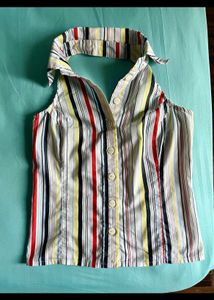 Vintage Striped Halter Top