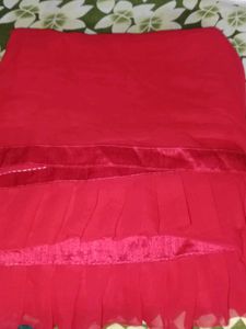 Red Georget Saree Blouse