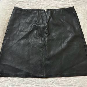 Black Leather Skirt