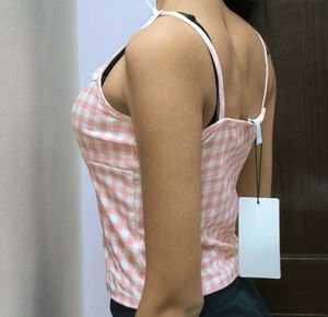 Newme Cute Gingham Tank Top