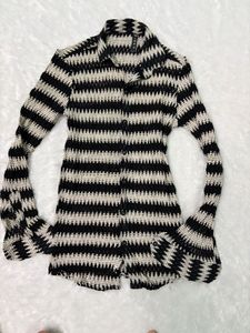 Patterned Long Sleeve Top🫶🏻