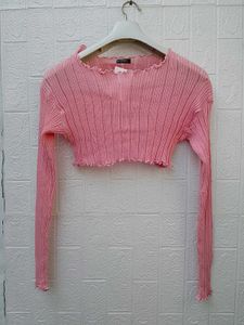 New with tag Pinterest Ribbed Knit Long Sleeve Top
