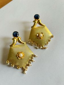 Golden Tops/Earrings