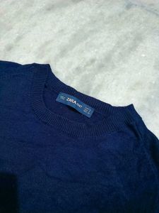Zara Elegant Navy Blue Top