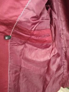 Maroon Formal Blazer For Men