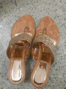 Mochi Embellished Toe Ring Heels - Size 7