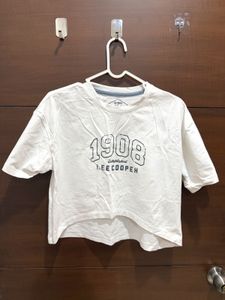 White Crop Tshirt - Small size
