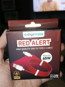 Digimate Red Alert USB-C Cable