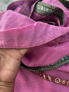 Elegant Pink Saree