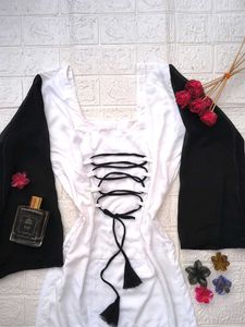 Festive Corset Back Long Kurti 🖤