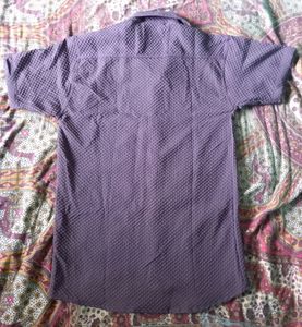 FAB : Men Self Design Casual Shirt (purple )