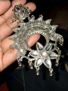 Oxidised Kundan Set