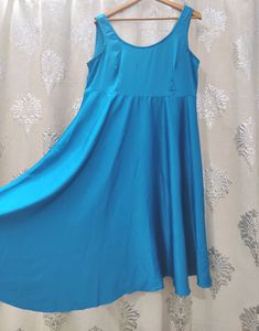 Tailored Blue Shimmer A-Line Formal Gown