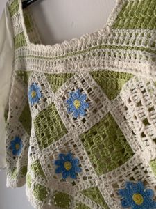Crochet Floral Top
