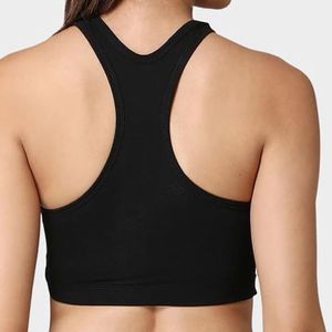 Black Sports Bra - Racerback Style