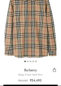 Burberry & Fred Perry Shirt 👕 MRP 8550