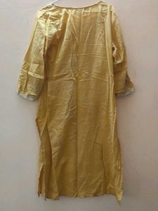 Yellow Kurtha From Trends