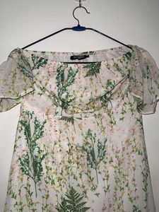 White Off shoulder Beach Wear.