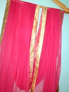 Pink Net Dupatta (Women&#39;s)
