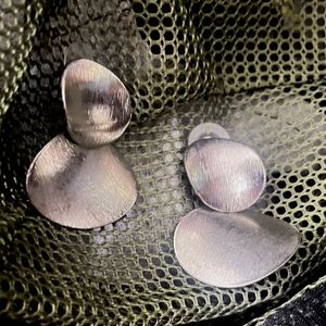 Silver Tone Drop Earrings